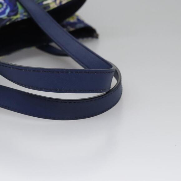PRADA Flower Tote Bag Nylon Blue - Picture 7 of 16